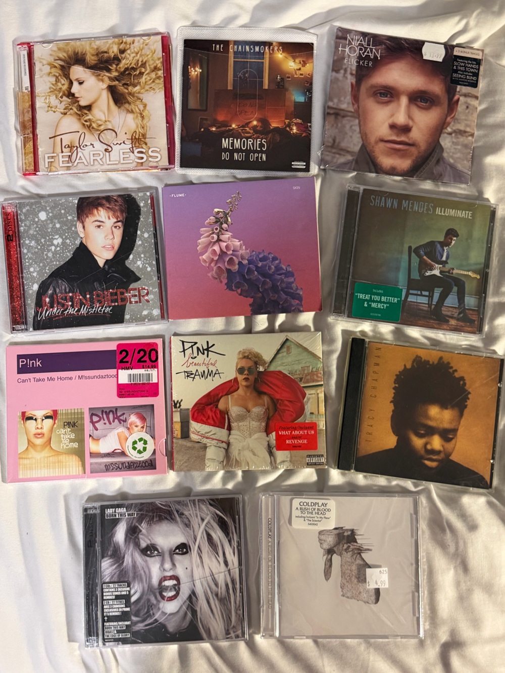 Assorted Music CD Collection -Lady Gaga, Taylor swift, Shawn mendes, Justin b